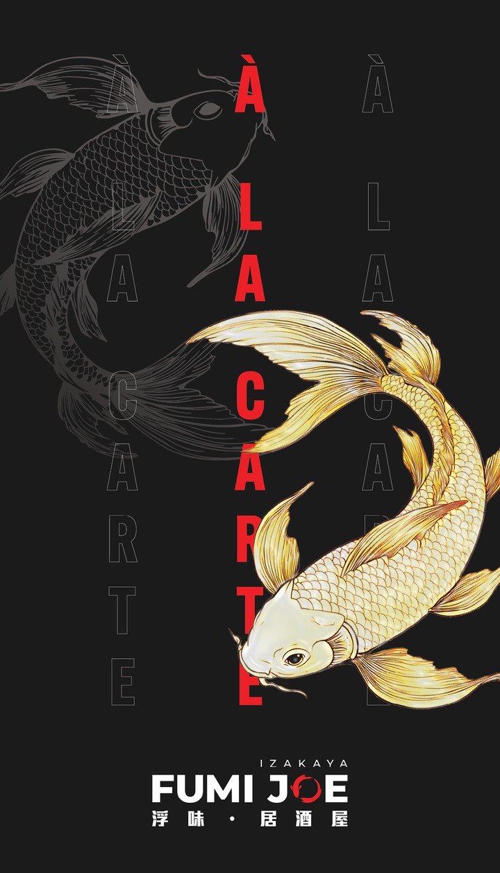 FUMI JOE À La Carte Dinner (20% Off Food Only Sun & Mon  | 10% Off Food Only Tues - Sat) [Deposit]